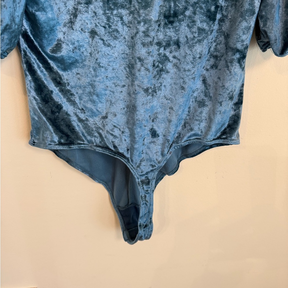 Free People Don’t You Wish Velvet Bodysuit *GOOD USED CONDITION* - Picture 9 of 10